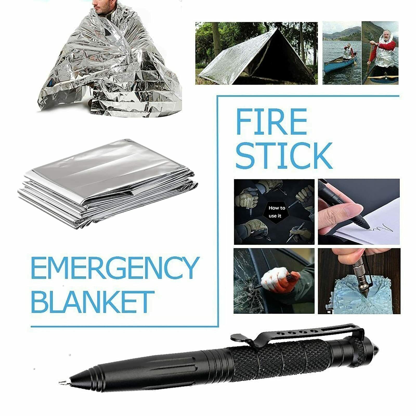 14 - In - 1 Outdoor Emergency Survival Camping Hiking Tactical Gear Case - Shop - Saver