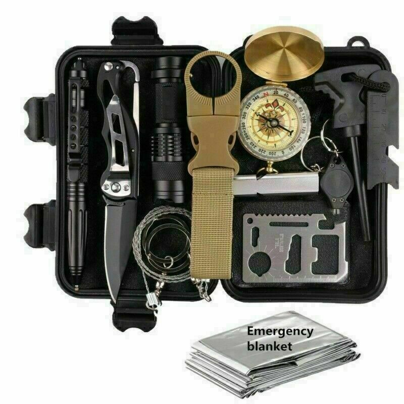 14 - In - 1 Outdoor Emergency Survival Camping Hiking Tactical Gear Case - Shop - Saver