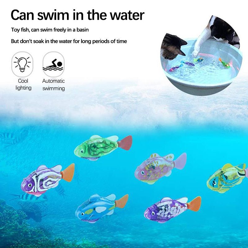 Cat Interactive Electric Fish Water Toy For Indoor Play Swimming Robot Fish Toys For Cat Dog Pet Baby Swimmer Bath Robofish Toys - Shop - Saver
