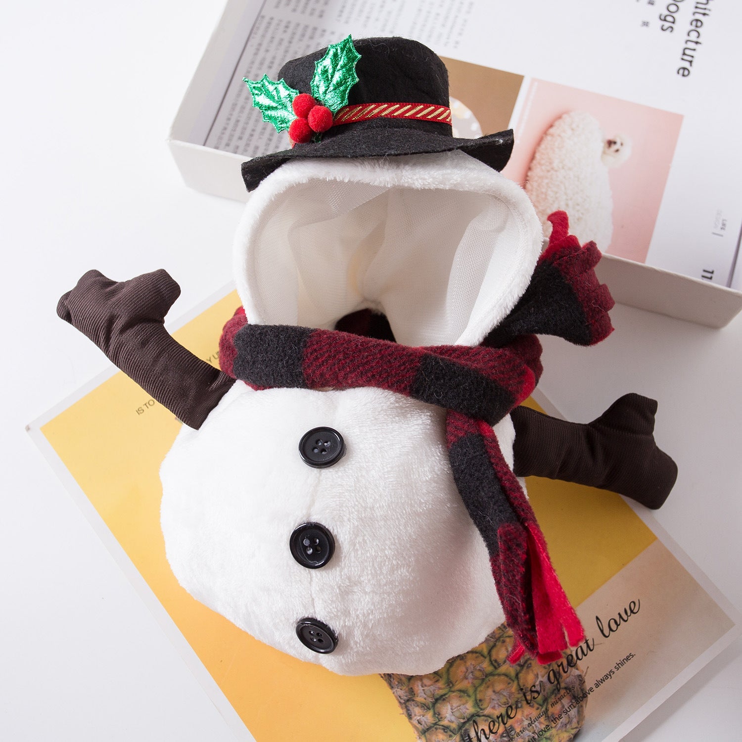 Christmas Pet Funny Clothes Snowman Pet Costume - Shop - Saver