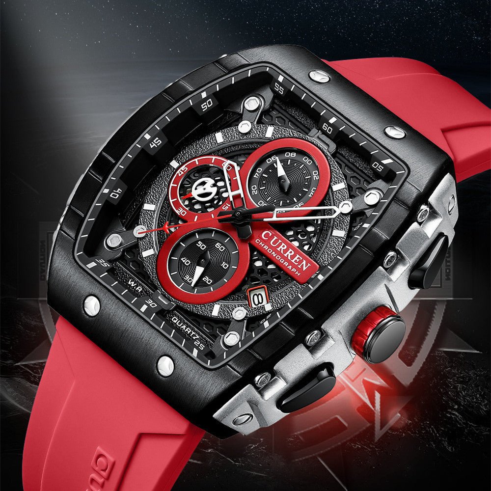 Men's Six - pin Quartz Tape Men's Watch Men's Six - pin Quartz Tape Men's - Shop - Saver