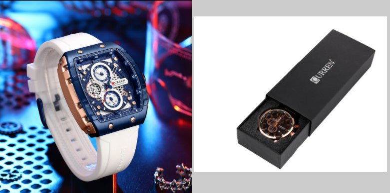 Men's Six - pin Quartz Tape Men's Watch Men's Six - pin Quartz Tape Men's - Shop - Saver