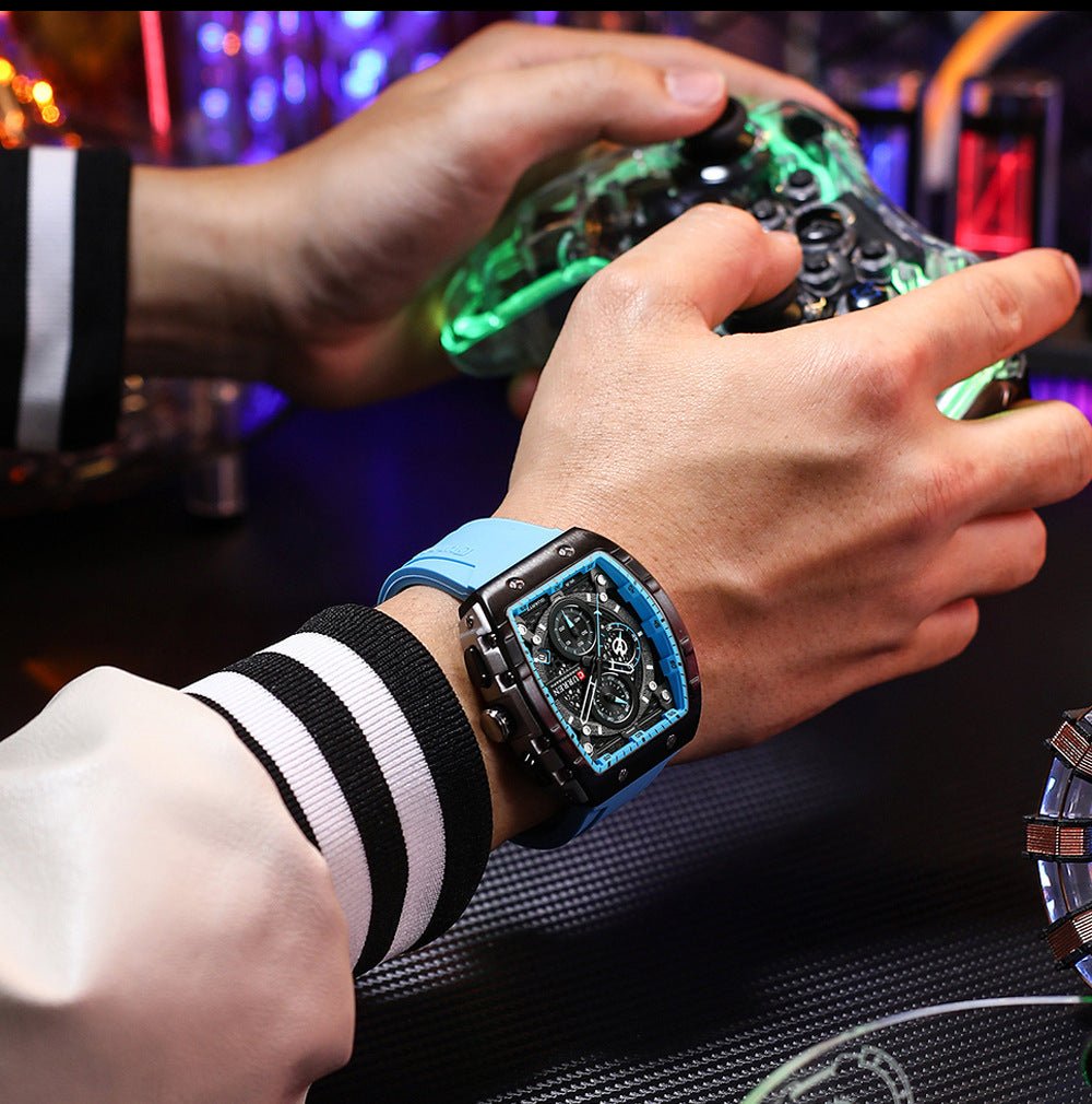 Men's Six - pin Quartz Tape Men's Watch Men's Six - pin Quartz Tape Men's - Shop - Saver