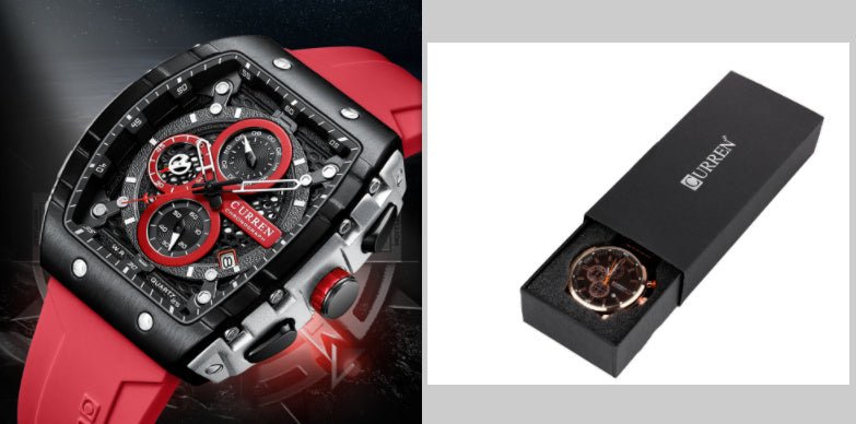 Men's Six - pin Quartz Tape Men's Watch Men's Six - pin Quartz Tape Men's - Shop - Saver