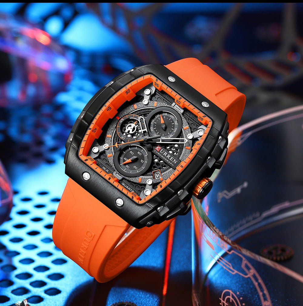 Men's Six - pin Quartz Tape Men's Watch Men's Six - pin Quartz Tape Men's - Shop - Saver