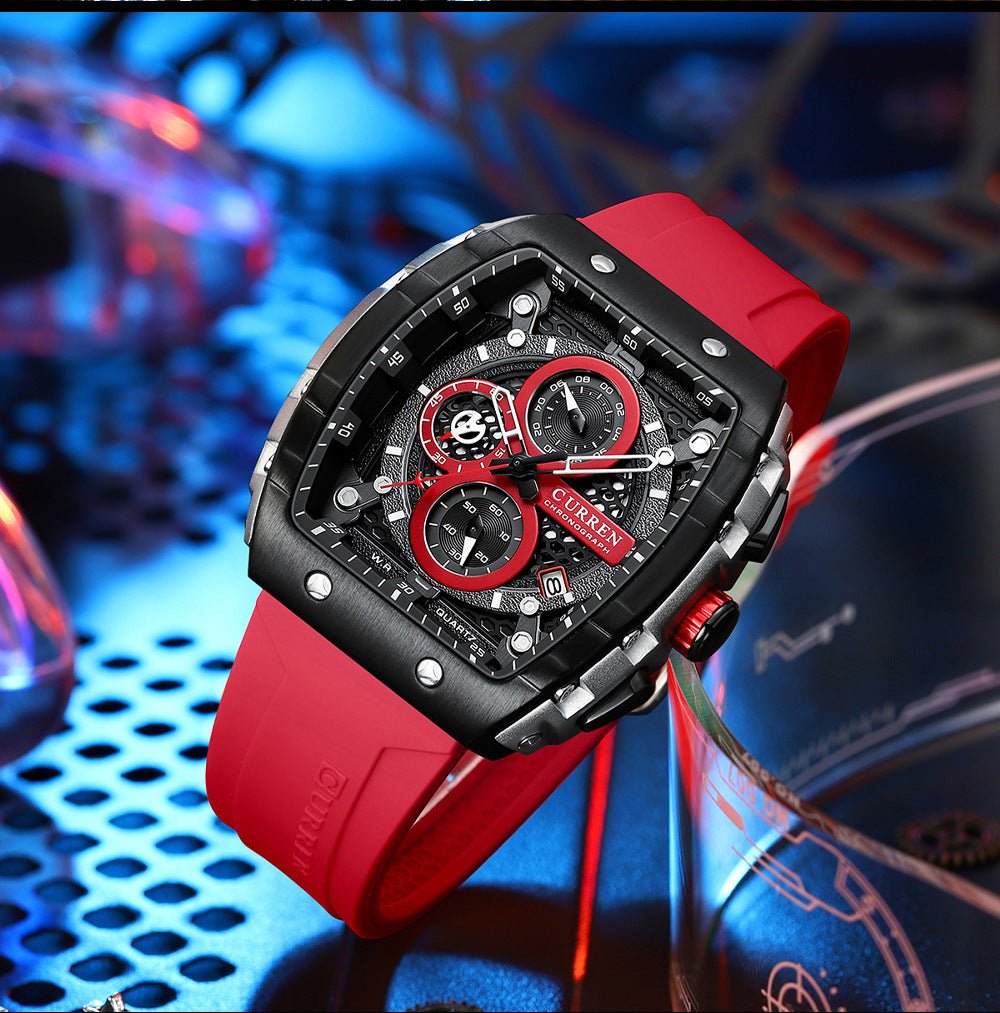 Men's Six - pin Quartz Tape Men's Watch Men's Six - pin Quartz Tape Men's - Shop - Saver