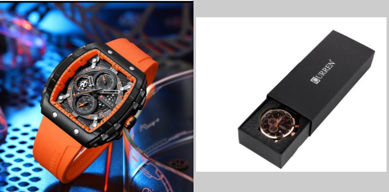 Men's Six - pin Quartz Tape Men's Watch Men's Six - pin Quartz Tape Men's - Shop - Saver