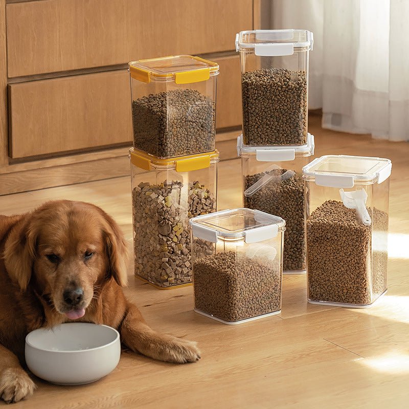 Pet Cat Food Dog Food Sealed Storage Bucket - Shop - Saver