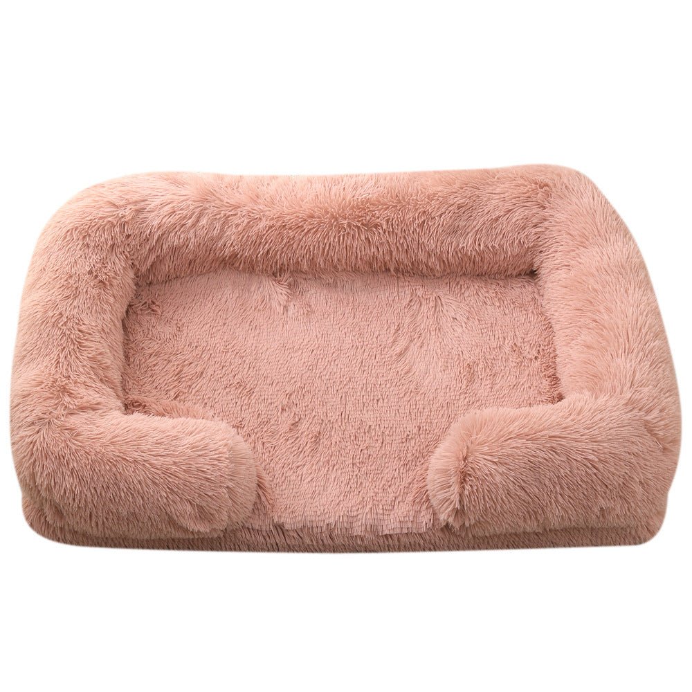 Plush Round Pet Bed Dog Bed Winter - Shop - Saver