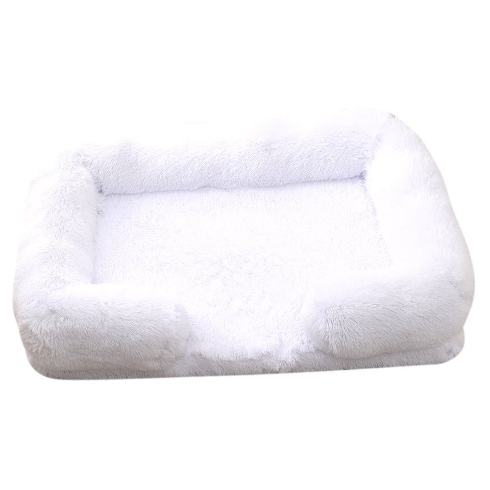 Plush Round Pet Bed Dog Bed Winter - Shop - Saver