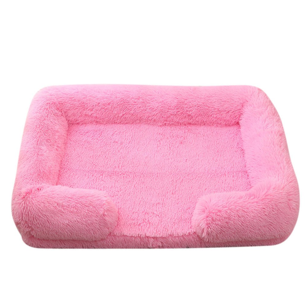Plush Round Pet Bed Dog Bed Winter - Shop - Saver
