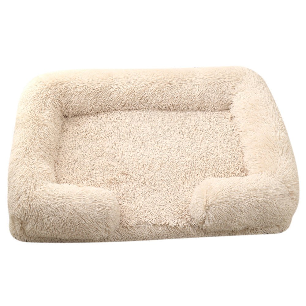 Plush Round Pet Bed Dog Bed Winter - Shop - Saver