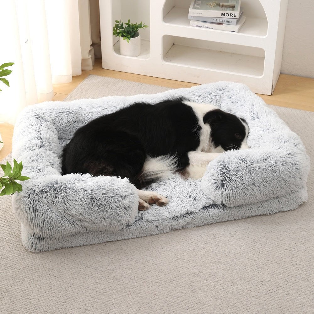Plush Round Pet Bed Dog Bed Winter - Shop - Saver