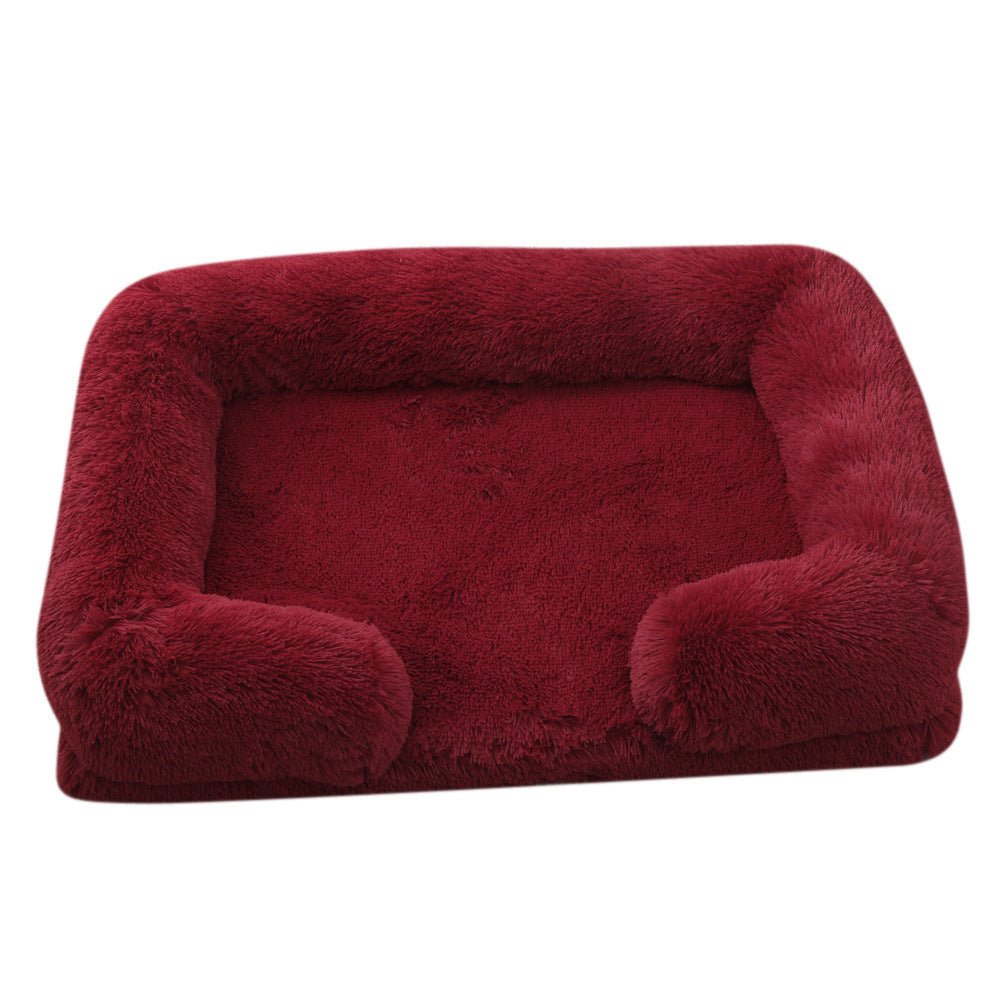 Plush Round Pet Bed Dog Bed Winter - Shop - Saver