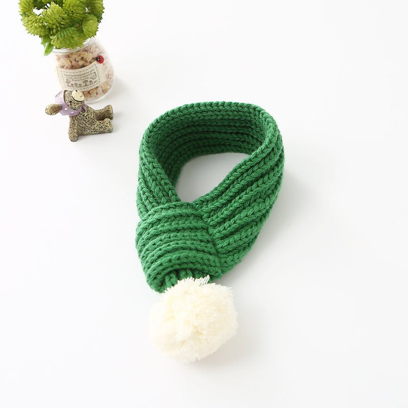 Wool scarf cat and dog accessories pet scarf - Shop - Saver